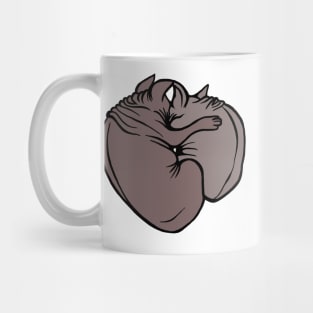 Feline Valentine or a Tale of Two Sphynxes Mug